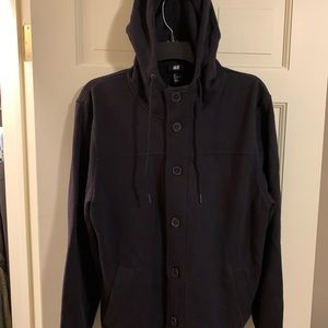 H&M hooded button up